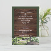 Farmhouse bij Thirlmere Wedding Invitation Kaart (Staand voorkant)