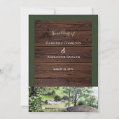 Farmhouse bij Thirlmere Wedding Invitation Kaart (Achterkant)