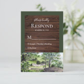 Farmhouse bij Thirlmere Wedding Response RSVP (Staand voorkant)