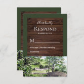 Farmhouse bij Thirlmere Wedding Response RSVP (Voorkant / Achterkant)