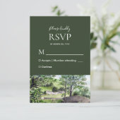 Farmhouse bij Thirlmere Wedding Response RSVP Kaartje (Staand voorkant)