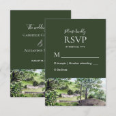 Farmhouse bij Thirlmere Wedding Response RSVP Kaartje (Voorkant / Achterkant)