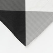 Farmhouse Black White Buffalo Check, naam Fleece Deken (Hoek)