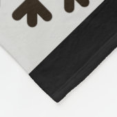 Farmhouse Black White Buffalo Deer Snowflake Fleece Deken (Hoek)