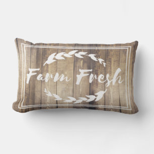 Farmhouse Boerderij Fresh Sprigs Barn Wood Plants Kussen
