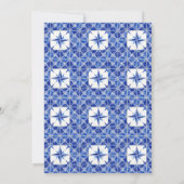 Farmhouse Boerderij Lapis Blue White Wood Tile Rus Kaart (Achterkant)