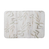 Farmhouse Botanical White Wood Blush Rustige blade Badmat (Voorkant)
