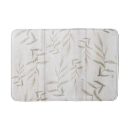 Farmhouse Botanical White Wood Blush Rustige blade Badmat