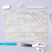 Farmhouse Botanical White Wood Blush Rustige blade Tissuepapier (Craft)