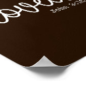 Farmhouse Brown Love Faith Quote minimalistisch Poster (Hoek)