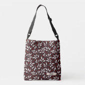 Farmhouse Brown Spray Personalize Name Crossbody Tas (Achterkant)