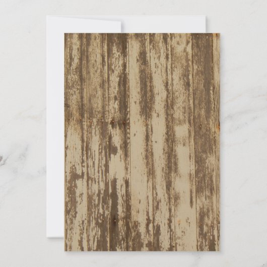 Farmhouse bruiloft Style Kaart (Achterkant)