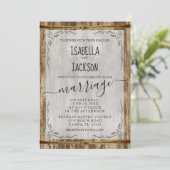 Farmhouse bruiloft Style Kaart (Staand voorkant)