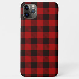 Farmhouse Cabin Red Black Pset Buffalo Check Case-Mate iPhone Case