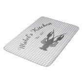 Farmhouse Cajun Crawfish Monogram Kitchen Mat (Gekanteld)