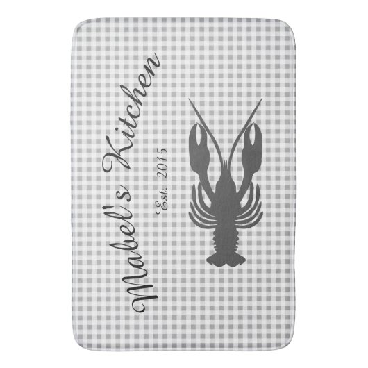 Farmhouse Cajun Crawfish Monogram Kitchen Mat (Voorkant Verticaal)