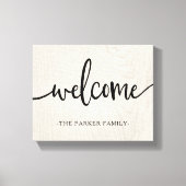Farmhouse Chic | Welkom Canvas Afdruk (Voorkant)