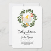 Farmhouse Chick Baby shower Kaart (Voorkant)