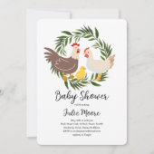 Farmhouse Chick Baby shower Kaart (Voorkant)