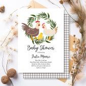 Farmhouse Chick Baby shower Kaart