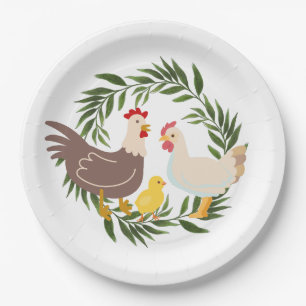 Farmhouse Chick Baby shower Papieren Bordje