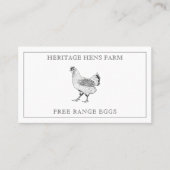  Farmhouse Chicken Eggs QR Code Visitekaartje (Voorkant)