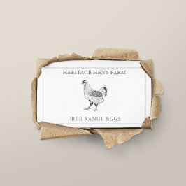 Farmhouse Chicken Eggs QR Code Visitekaartje