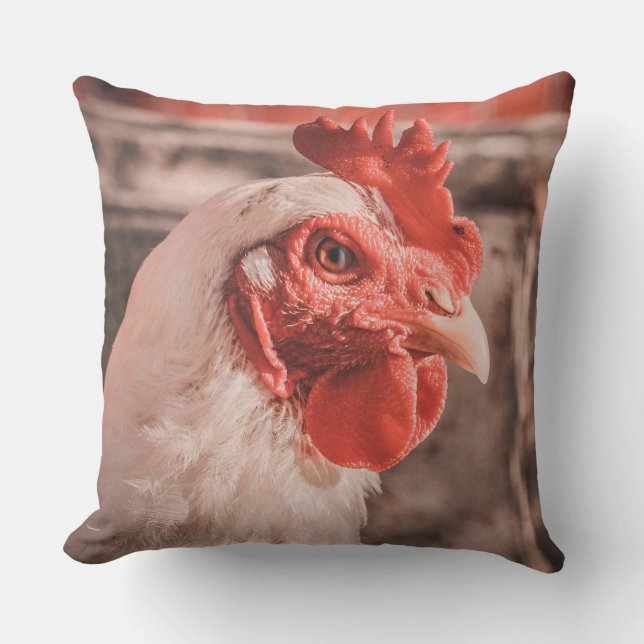 Farmhouse Chicken Pillow Kussen (Voorkant)