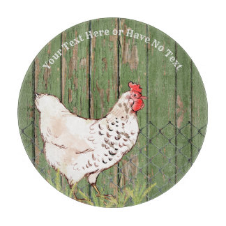 Farmhouse Chicken Rustic  Distress Barn Snijplank