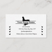 Farmhouse Chicken Split Monogram Egg Visitekaartje (Achterkant)