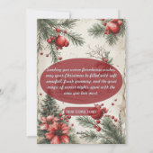 Farmhouse Christmas Magic Vintage Rustic  Feestdagenkaart (Achterkant)