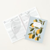 Farmhouse Citrus Lemon Branch Recipe Book Notitieboek (Binnen)