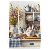 Farmhouse Coffee Pot and Wildflowers  Medium Cadeauzakje (Achterkant)