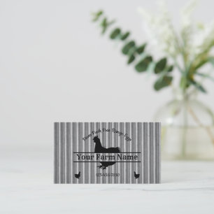 Farmhouse Corrugated Chicken Split Monogram Egg Visitekaartje