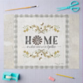 Farmhouse Cotton Autumn Foliage Gray Play Home Tissuepapier (Craft)