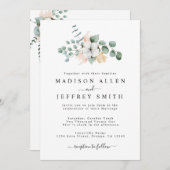 Farmhouse Cotton Eucalyptus Weddenschap Aankondiging (Voorkant / Achterkant)