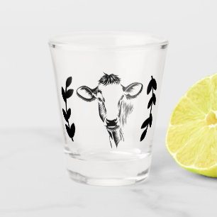 Farmhouse Dairy Cow Country Laurels Shot Glas