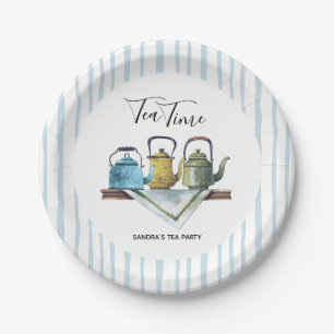 Farmhouse Decor  Tea Pots Waterverf  Papieren Bordje