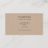 Farmhouse Elegant Visitekaartje (Achterkant)