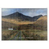 Farmhouse en bergen op het eiland Mull Scotland Snijplank (Voorkant)