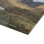 Farmhouse en bergen op het eiland Mull Scotland Snijplank (Hoek)