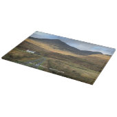 Farmhouse en bergen op het eiland Mull Scotland Snijplank (Hoek)