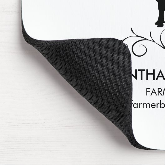 farmhouse Farm Cow Silhouette Muismat (Hoek)