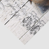 Farmhouse Floral Berkshire Pigs Tissuepapier (Detail)