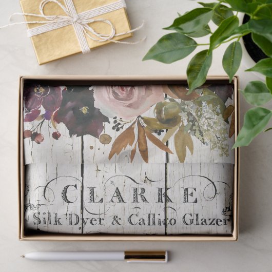 Farmhouse Floral Duroc Pigs Tissuepapier (Geschenk)