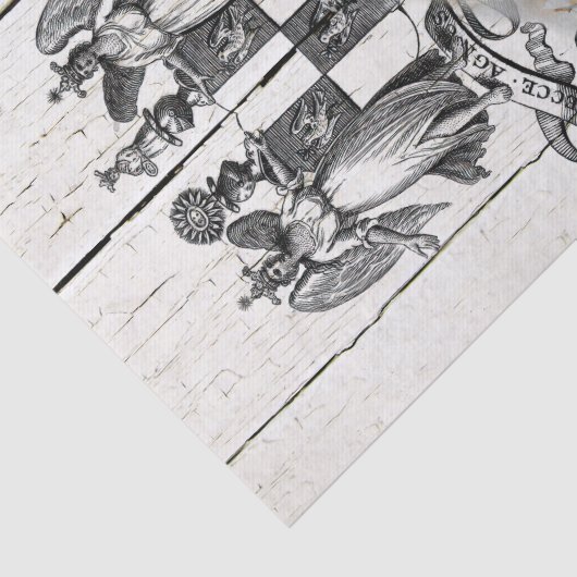 Farmhouse Floral Merino Sheep Tissuepapier (Detail)