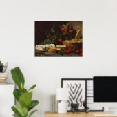Farmhouse food table - stille levensplak poster (Thuiskantoor)