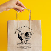 Farmhouse Fresh Organic Chicken Eggs Boerderij Rubberstempel