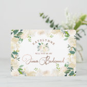 Farmhouse Fresh Rustic Jr. Bridesmaid Voorstel (Staand voorkant)
