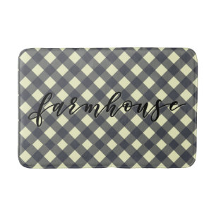 FARMHOUSE GINGHAM BADMAT
